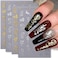 3D Gold Silver Dragon Nail Art Stickers for Nail Designs Bronzing Dragon Nail Stickers for Nail Art Metallic Dragon Nail Decals Dragon Stickers for Nails Chinese Dragons Nail Sticker Nail Supplies