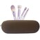 Shunvan life Silicone Makeup Brush Holder, Large Capacity Makeup Brush Bag, Portable Travel Cosmetic Brush Bag for Travel and Daily, Upgraded version (Standard version, coffee)