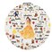 LQRI Fairy Tales Princess Merchandise Princess Belle Compact Mirror Fairy Tales Fans Gifts for Girls Beauty Beast Gift