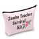 PXTIDY Zumba Teacher Survival Kit Makeup Bag Zumba Dance Teacher Gift (pink)