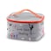 PXTIDY Ice Skating Gifts Skating Cosmetic Organizer Bag Live Love Figure Skating Gifts Makeup Case Skate Lover Gift for Women Skating Team Gift Ice Skater Survival Kit (grey LT)