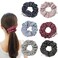 Pocket Scrunchies for women Hair Ties with Hidden Zipper Stash Scrunchy Ponytail Holder (6 PCS Polka)
