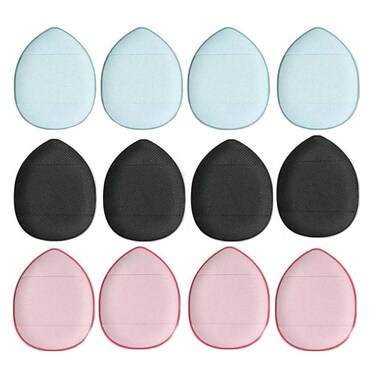 Coshine BB Cushion Finger Makeup Sponges, Mini Soft Cosmetic Finger Puff, Perfect for Foundation, BB Cushion, Cream, Concealer (12pcs)