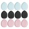 Coshine BB Cushion Finger Makeup Sponges, Mini Soft Cosmetic Finger Puff, Perfect for Foundation, BB Cushion, Cream, Concealer (12pcs)