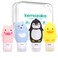 Cute Silicone Travel Size Bottles Set for Toiletries, BPA Free, Leak Proof Squeezable Travel Containers With Built-in Labels, TSA Approved Refillable Travel Essentials Accessories (4pcs)