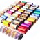 SILPECWEE 50 Sheets Cheetah Print Nail Foil Stickers Set Solid Color Laser Flower Design Nail Transfer Decals Starry Sky Star Manicure DIY Tools