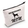 LEVLO Funny Weimaraner Gifts Weimaraner Mom Makeup Bags Funny Dog Gifts for Dog Lovers Gifts (Weimaraner Mom)