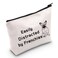 LEVLO Funny French Bulldog Dog Lovers Gifts Easily Distracted by Frenchies Makeup Bags Dog Lovers Bags (Easily Distracted by Frenchies)