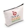 LEVLO Teacher Assistants Gifts TA Stands For Totally Awesome Makeup Bags End Of Term Gift TA Bags (TA Stands For Totally Awesome)