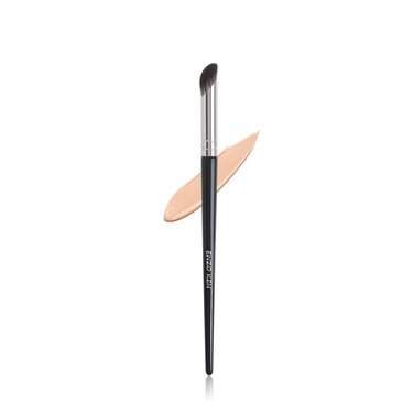 Mini Angled Concealer Brush - Under Eye, Nose Contour, Small, Angled - Black, 8S