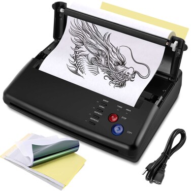 Tattoo Stencil Transfer Copier Printer with 20pcs Free Stencil Transfer Paper, Thermal Copier Printer Tattoo Kit