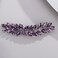 Purple Color Crystal Hair Clip for Women and Girls Crystals Hair Clip Prom Party Hair Pieces Bridal Bridesmaid Hair Accessories