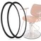 Noverlife 2PCS Barber Salon Styling Chair Hydraulic Base Ring Gasket, Salon Equipment with Protective Rubber for Tile and Wood Floor, Preventing Hair from Hiding