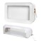 LETGO 2Pack Clear Makeup Bags, TSA Approved Toiletry Bag with Zipper, Clear Makeup Organizer Fit Carry-on Travel Car Accessories Essentials for Women (2Pack-White Set)