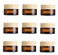 10 Pcs 15ml/15g Empty Sample Jars Amber Glass Cream Jar Bottle with Wood Grain Lid Cosmetic Container Glass Cream Box Refillable Glass Cream Jar Pot for Salve Lotion Face Eyeshadow Lip Balms