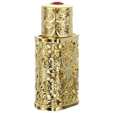 OSALADI Hollow Metal Essential Oil Dropper Bottle Portable Empty Refillable Perfume Bottle Elegant Rhinestone Glass Perfume Vial Scent Bottles for Home Travel Indoor Deocr ( Golden 3ML/ 0. 1OZ )