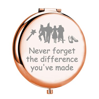 MYOSPARK Wizard of Dorothy Movie Inspired Gift Ruby Slippers Travel Makeup Mirror Ruby Red Slippers Compact Pocket Mirror (WOZ DMirror)