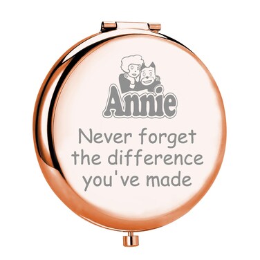 MYOSPARK Annie The Musical Inspired Gift Annie Broadway Orphan Theater Travel Makeup Mirror Musical Theatre Fans Gift Musical Merchandise (Anni DMirror)