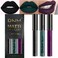 evpct DNM 3Pcs Dark Black Purple Green Matte Liquid Lipstick Lip Stain Sets for Women Matte+Lipstick Long Lasting 24 hr Hours Magic Lipstick 24 Hours original Waterproof 19#