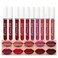 evpct CmaaDU 10Pcs Liquid Matte Matt Lipstick Set for Black Women, Dark Deep Bright Ruby Sexy Brick Mauve Plum Red Violet Purple Matte Lipstick Long Lasting Lipstick 24 hour Waterproof Lip Gloss Matte