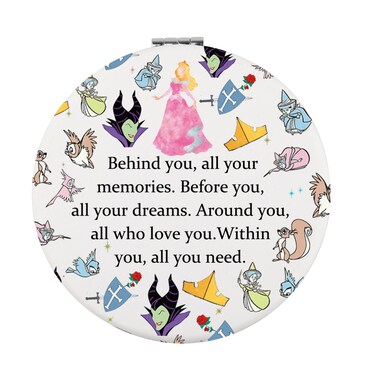 FEELMEM Aurora Movie Fans Gift Behind You All Your Memories Compact Makeup Fairy Tale Aurora Princess Lover Gift