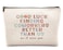 kdqua Good Luck Finding Better Coworkers Than Us Makeup Bag, Leaving Going Away Gifts Colleague Women, New Job Gifts, Coworker Goodbye Gifts Linen Cosmetic Bag Zipper Pouch Travel Toiletry Bag