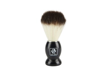 Skull Shaver Black Handle Shaving Brush Men's Luxury Professional Hair Salon Tool, Best for Gifting