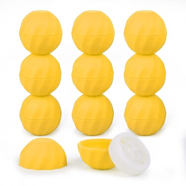longway 0.24Oz (7ml) Empty Lip Balm Sphere Containers   Screw Cap Lipstick Tubes/Chapstick Tubes/Chapstick Holder for Lip Gloss &amp; BPA FREE (Pack of 10 (Yellow)