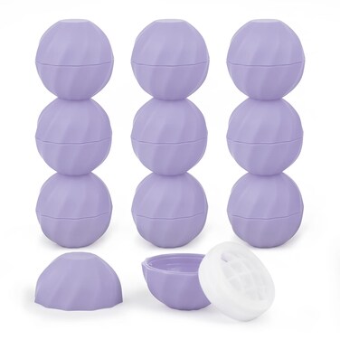 longway 0.24Oz (7ml) Empty Lip Balm Sphere Containers   Screw Cap Lipstick Tubes/Chapstick Tubes/Chapstick Holder for Lip Gloss &amp; BPA FREE (Pack of 10 (Light Purple)