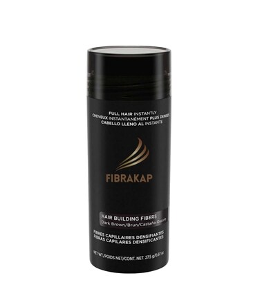 hair building fibers women and men, Conceals Hair Loss in Seconds, hair fibers composed of keratin (DARK BROWN)