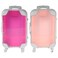 FOMIYES 2pcs Simulation Trolley Case Makeup Case Mini Suitcase Mini Luggage Empty Lash Container Makeup Tool Organizer Eyelash Holder Case Suitcases
