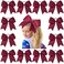 12 PCS 8" Large Cheer Bows Maroon Girl Hair Bows Cheerleading Softball Team Bow Hair Accessories for cheerleaders football Competition Sports
