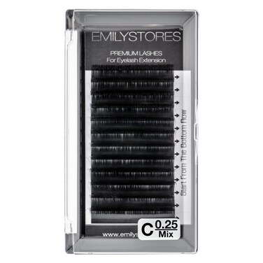 Lash Extensions 0.25mm Thickness B Curl Length Mixed 8-14mm Sizes Volume Individual Eyelashes For Eyelash Extensions (0.25,B,Mixed 8-14mm)
