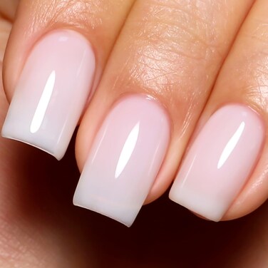 Imtiti Milky White Gel Polish, 0.5 Fl Oz Neutral Jelly Gel Nail Polish DIY Nail Art Starter Manicure Salon Kit for Women &amp; Girls