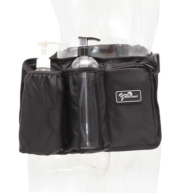 Essential Oil Fanny Pack According to the Master Fanny Pack, Essence Oil Bottle Sleeve Massage Bottle Storage Bag Wash and Protect the Bottle Storage Bag (Rose red) (3 bottle, Black)