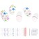 Semi Cured Gel Nail Strips - 20pcs Glaze Gel Nail Stickers, Salon Quality DIY Nail Wraps, Nail Stickers for Easy Application, UV Light Required