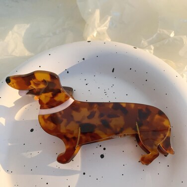Hair Clip, Chicken Shape, Acetate Animal Barrette for Girls, Women, Clear
