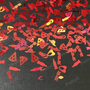 PrettyG 28g / 1oz Pack Summer Beach Sun Glasses Slippers Travel Shape Glitter Sequins for Festival Rave Beauty Makeup Face Body Nail Craft Art Christmas Halloween Decoration SB (PLB300)