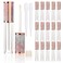 COSIDEA 15pcs Round Empty 5ml 0.17oz lip gloss tubes with wand and fish scale leather cap Lipgloss tube containers for lip oil packing