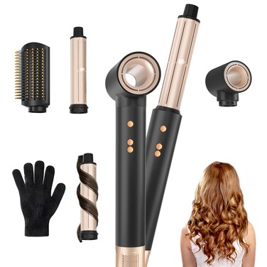Hot Air Brush 1300W High-Speed Hair Dryer Brush, Auto Hair Curling Styler, Blow Dryer Tool for Fast Drying, Styling, Curling, Straightening - Professional Air Styler