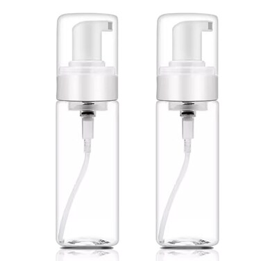 Foam Bottle Dispenser,2pcs 200ml/7OZ Foaming Pump Bottle Foam Soap Bottle Dispenser Transparent Empty Spray Bottles Foaming Hand Soap Dispenser Bottles Refillable Soap Dispenser