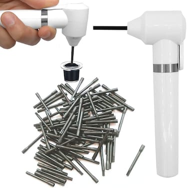 Ink Mixer Tattoo Electric Pigment Makeup Eyebrow Nail Polish Mixer Color Machine Supply with 100PCS Mixing Sticks Watercolor Ink Painting Agitator Blender Kit (White)