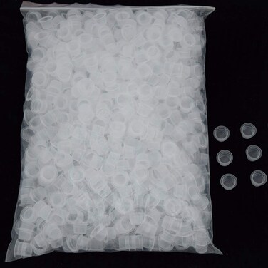 Ink Caps for Tattooing,DOWEI 1000pcs Disposable Medium 13mm Tattoo Ink Caps for Ink Cups supplies (1000M)