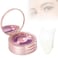 3 Layers Eyelash Storege Box with Mirror Circle Eyelash Holder Case with Lashes Trays &amp; New Lash Clip Applicator Eye Makeup Tool for Women Girls Travel Case Pink