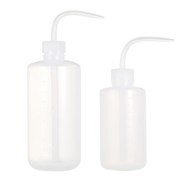 new star tattoo Wash Bottle,Squeeze Bottle,LDPE,250ML/8OZ and 500ml/16OZ 2pcs Medical Label Plastic Tattoo Green Soap Cleaning Washing Bottle (250ML+500ML)