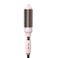K&amp;K 1 1/2 Inch Ceramic Tourmaline Ionic Heated Round Brush Curling Brush Creates Blowout Look -Creates Root Volume &amp; Loose Curls Volume Curls Dual Voltage Hair Styling Tool (Pale Pink, 1.5 Inch)