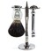 Parker 99R Shave Set - Includes Parker 99R Double Edge Butterfly Safety Razor, Black Badger Brush, Stainless Steel Shave Stand &amp; 5 Blades