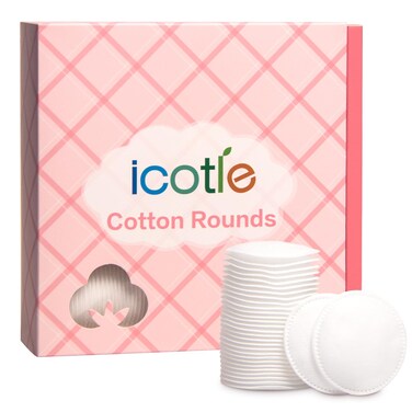 Premium Cotton Rounds for Face, 100% Pure Cotton, Hypoallergenic, Lint-Free Makeup Remover Pads for Cleansing, Skincare and Nail Polish Removal, 210 Count
