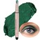Green Eyeshadow Stick Makeup, Waterproof Hypoallergenic Long Lasting Cream Eye Shadow Pencil, Highlighter Matte Crayon eyes liner, Glitter Primer Palette Shimmer Eyeliner Pen