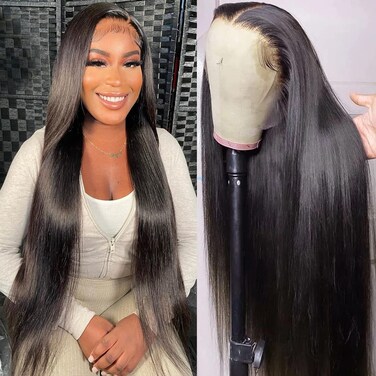 28 Inch Straight Lace Front Wig - 13x4 HD Frontal, Ear To Ear Glueless Lace, Pre Plucked 150% Density - 13X4 Straight Lace Frontal Wig for Women